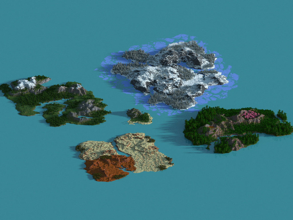 Minecraft Biomes Map
