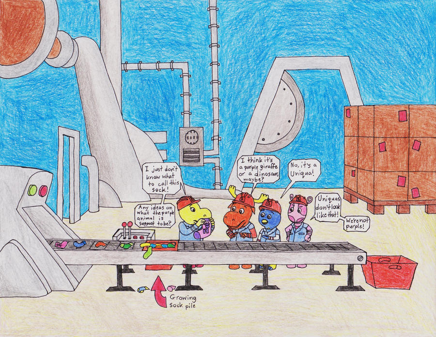 Backyardigans Sock Factory For the Love of Socks Outtake by Katy133 on DeviantArt