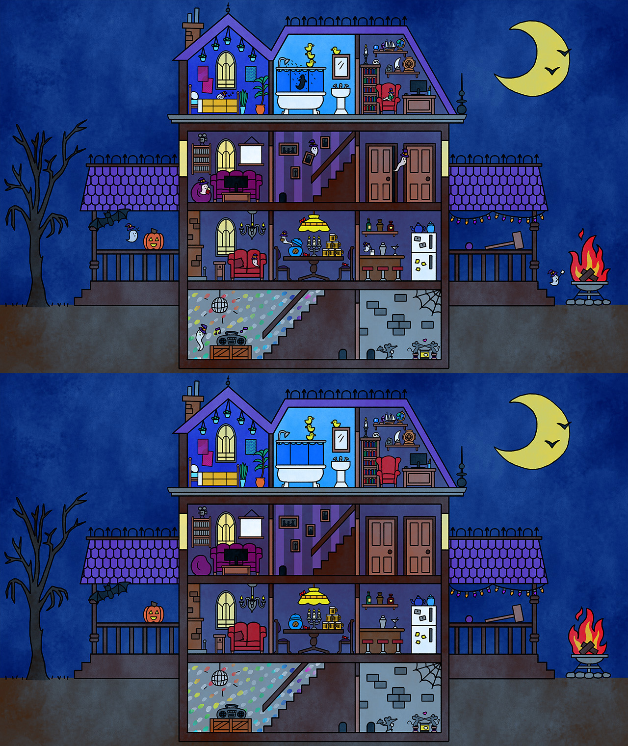 haunted house map