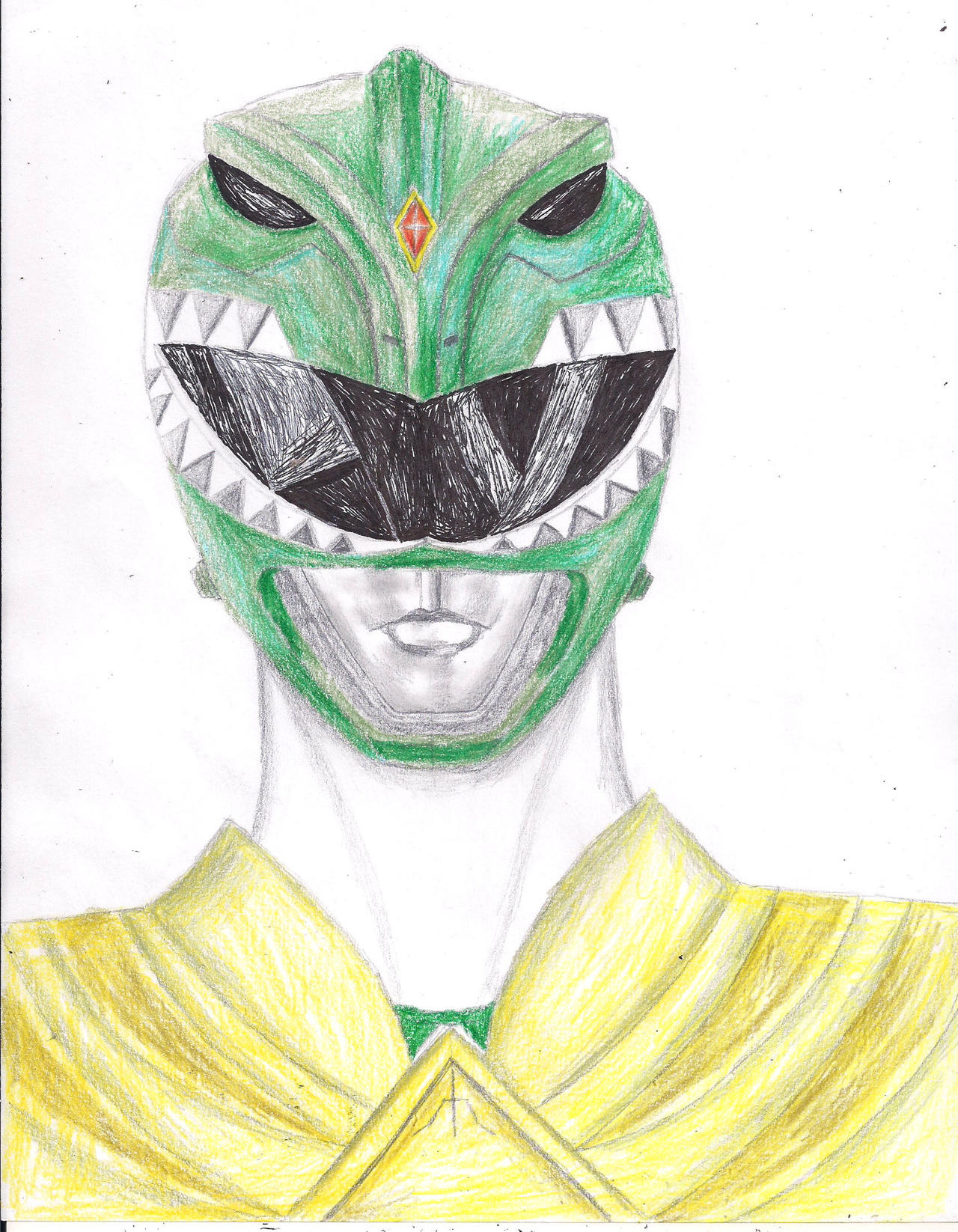 Portrait Of The Green Ranger 2 by rpouncy14 on DeviantArt