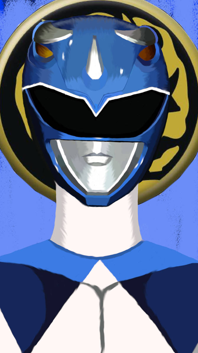 Mighty Morphin Blue Ranger Digital Drawing by rpouncy14 on DeviantArt