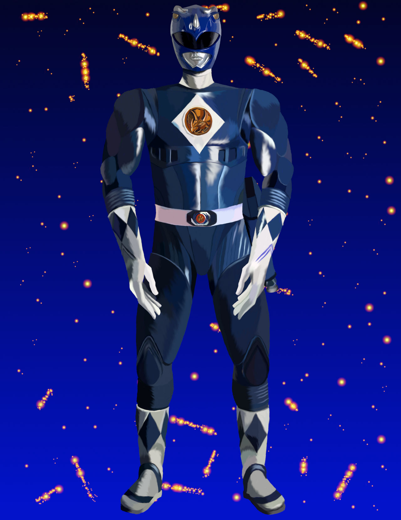 Blue Ranger Transformation Blue Ranger Full Bodies MMPR The Movie Digital(Gal by rpouncy14 on ...