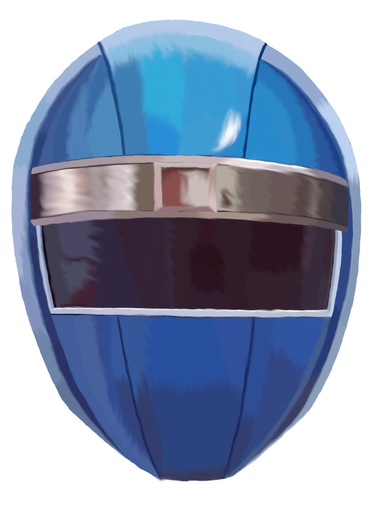 Blue Alien Ranger Helmet Digital by rpouncy14 on DeviantArt