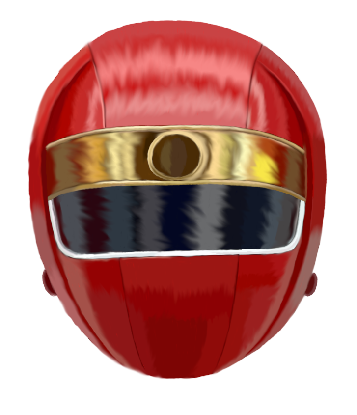 Red Alien Ranger Helmet Digital by rpouncy14 on DeviantArt