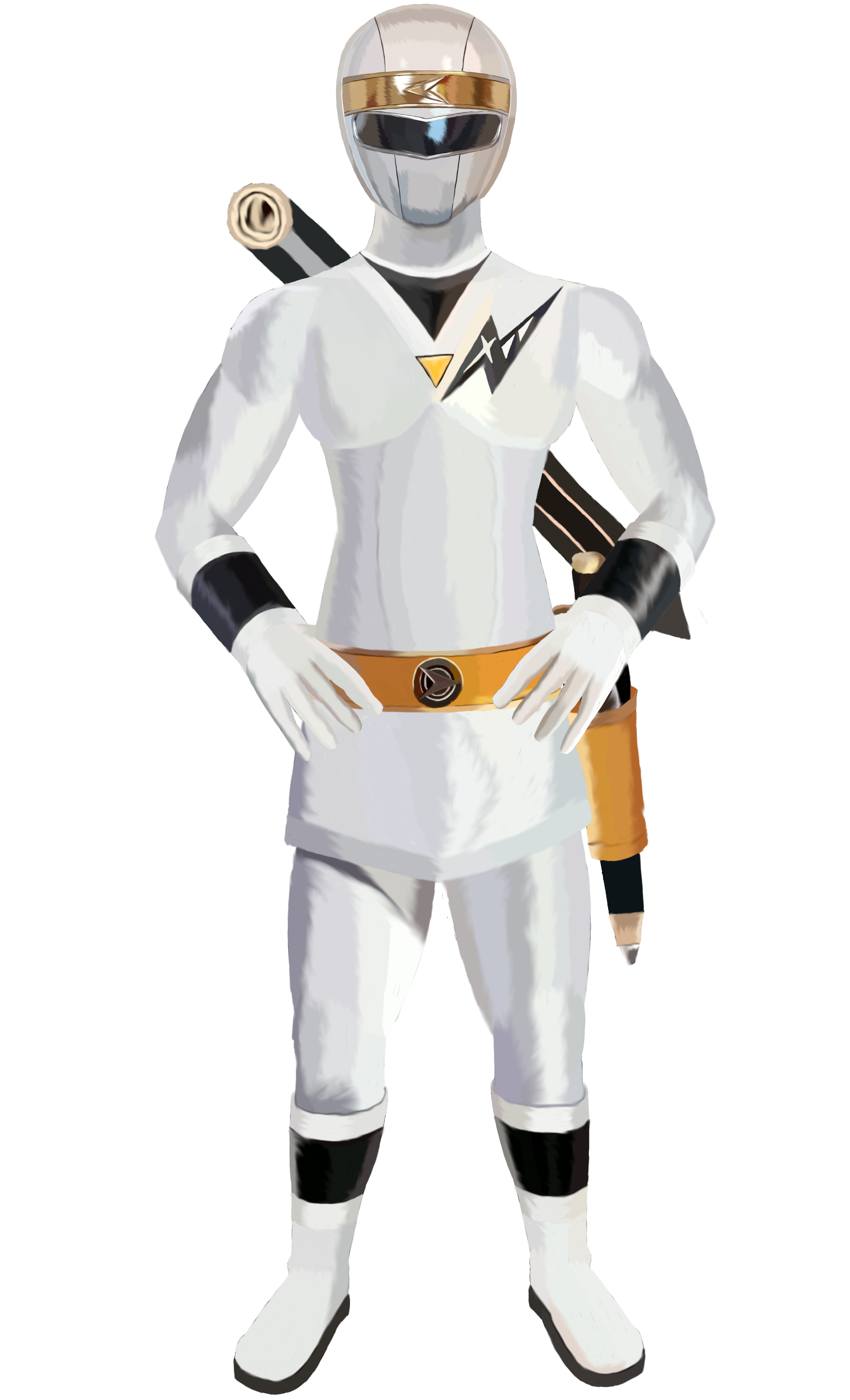 White Alien Ranger Robe White Alien Ranger by rpouncy14 on DeviantArt