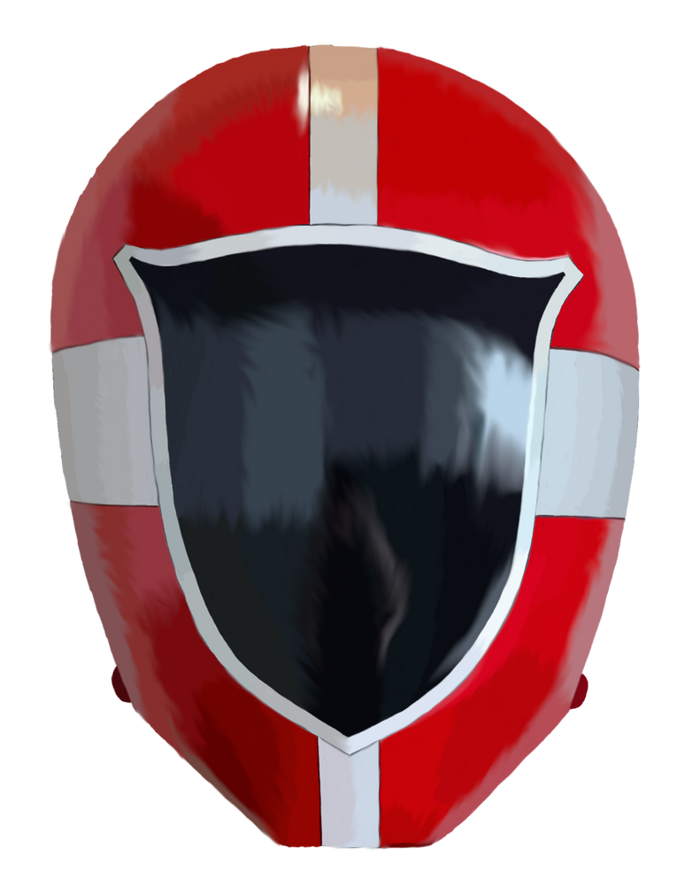 Red Lightspeed Ranger Helmet Digital by rpouncy14 on DeviantArt