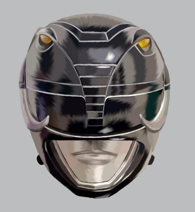 Black Ranger Helmet Digital 2 by rpouncy14 on DeviantArt