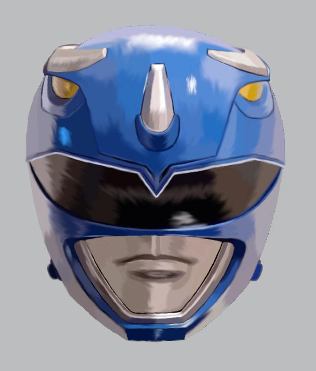 Blue Ranger Helmet Digital 2 by rpouncy14 on DeviantArt