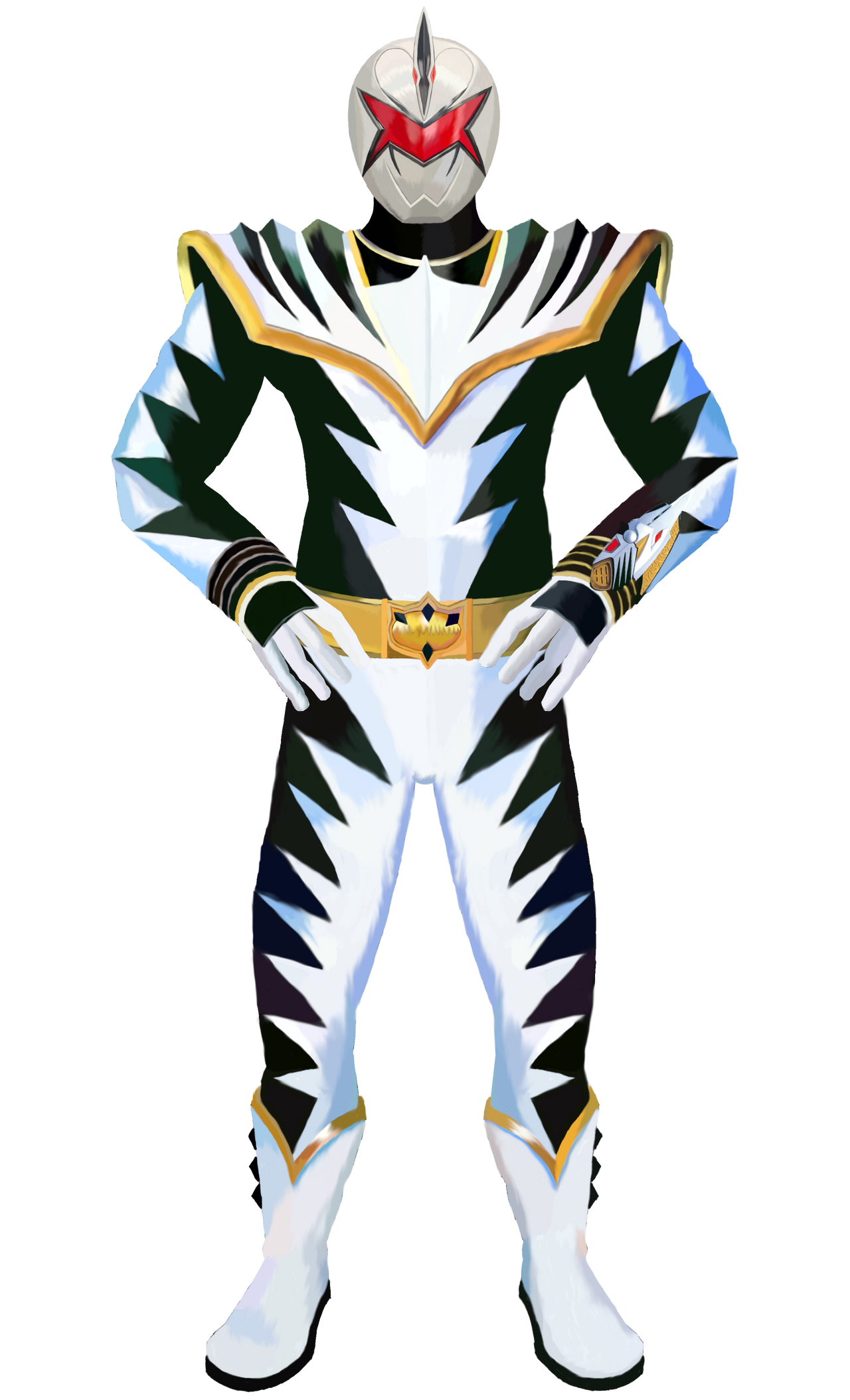 White Dino Thunder Ranger by rpouncy14 on DeviantArt