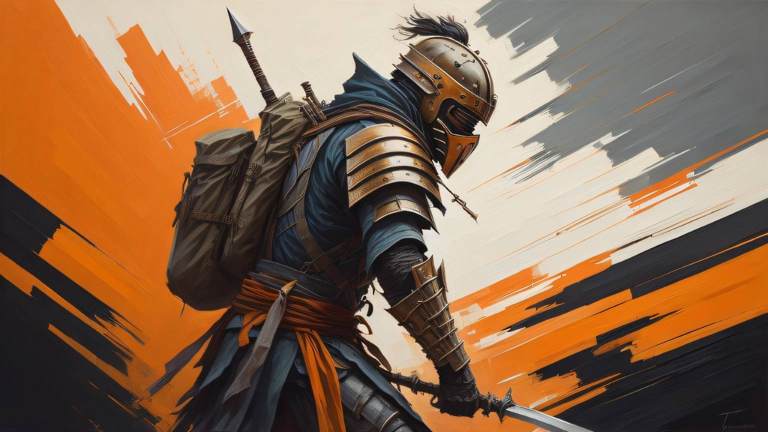 Abstract Samurai Samurai abstract fine art by FearXsome on DeviantArt