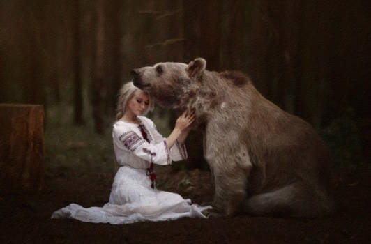 Girl and Bear