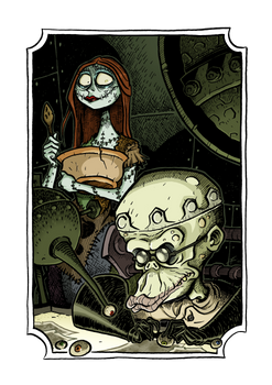 Halloween Town - Sally and Dr.Finkelstein by Boredman