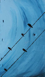 Birds on a wire