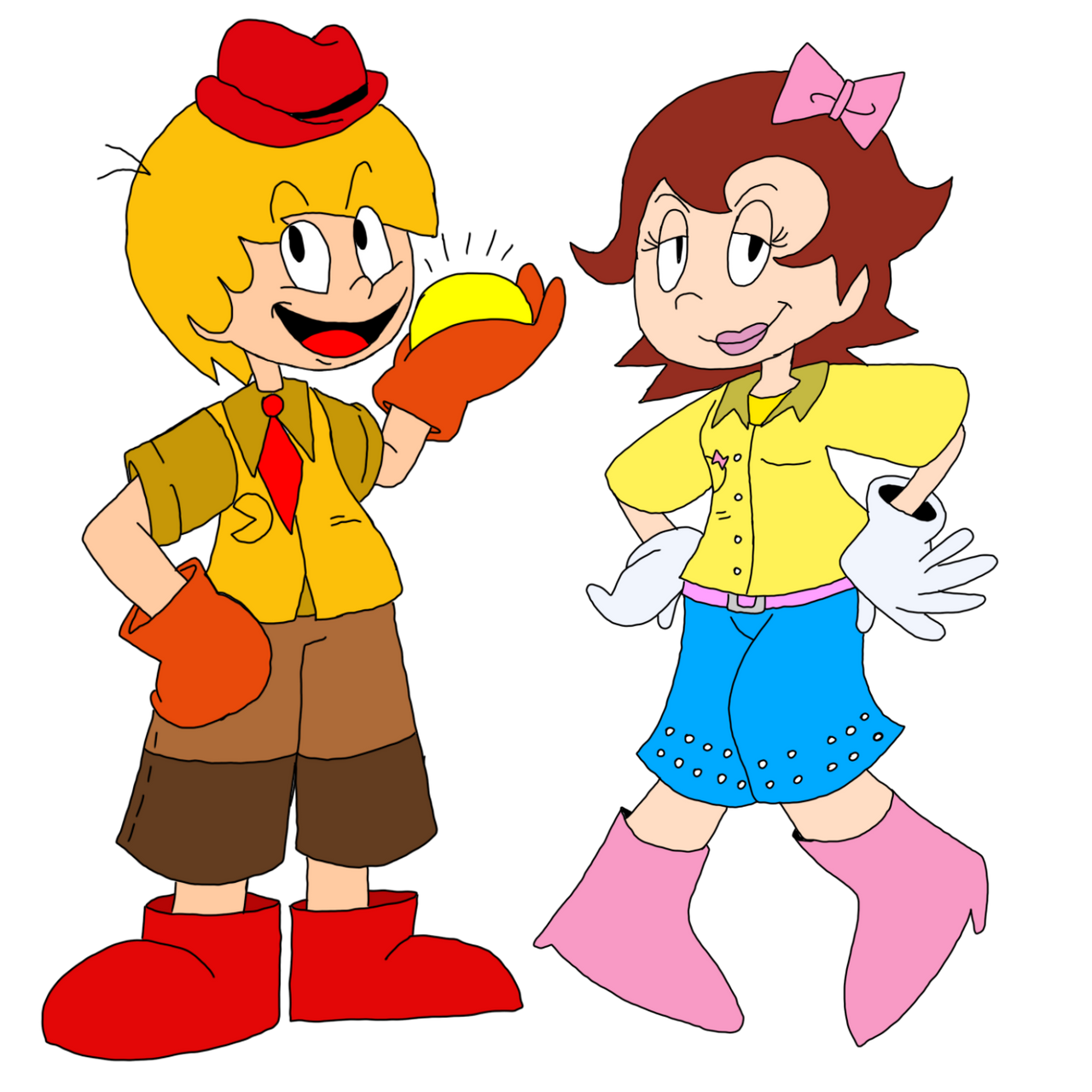 Hanabera Pacman Hanna Barbara Pac-man and Pepper Gijinka by Arttoon1 on DeviantArt