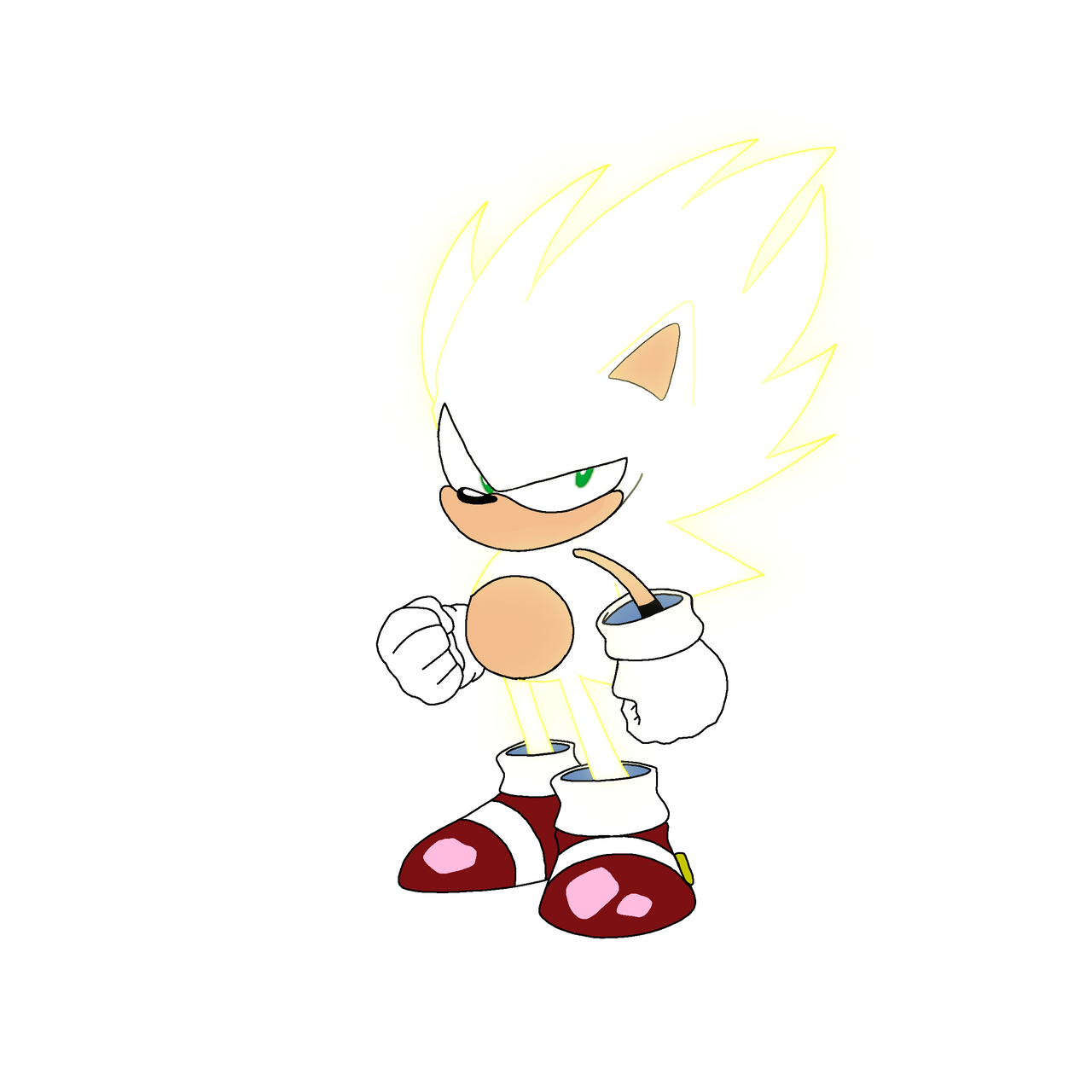 Sonic 3 Styled Hyper Sonic by TannerTW25 on DeviantArt