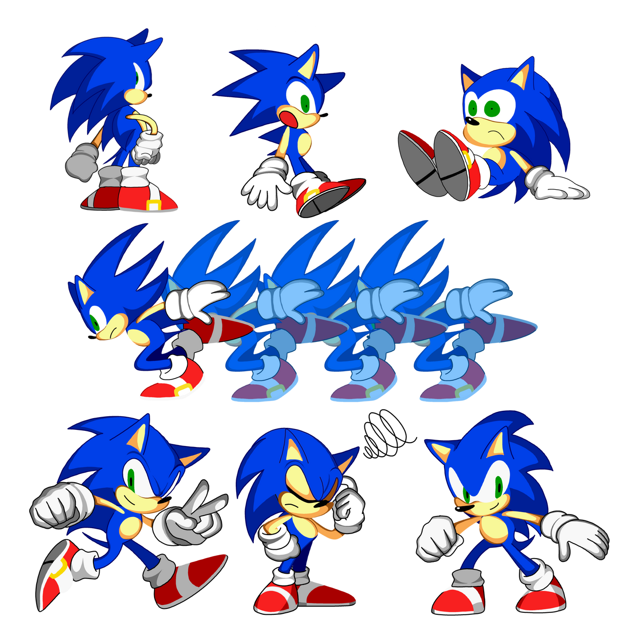 Transparent Sprite Sonic Advance - Sonic Advance Sonic Sprite, HD