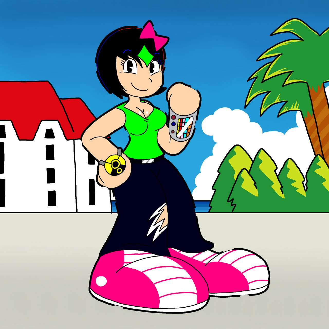 Miru Paru (Pac-Man X) Remade Plus New Background by Arttoon1 on DeviantArt