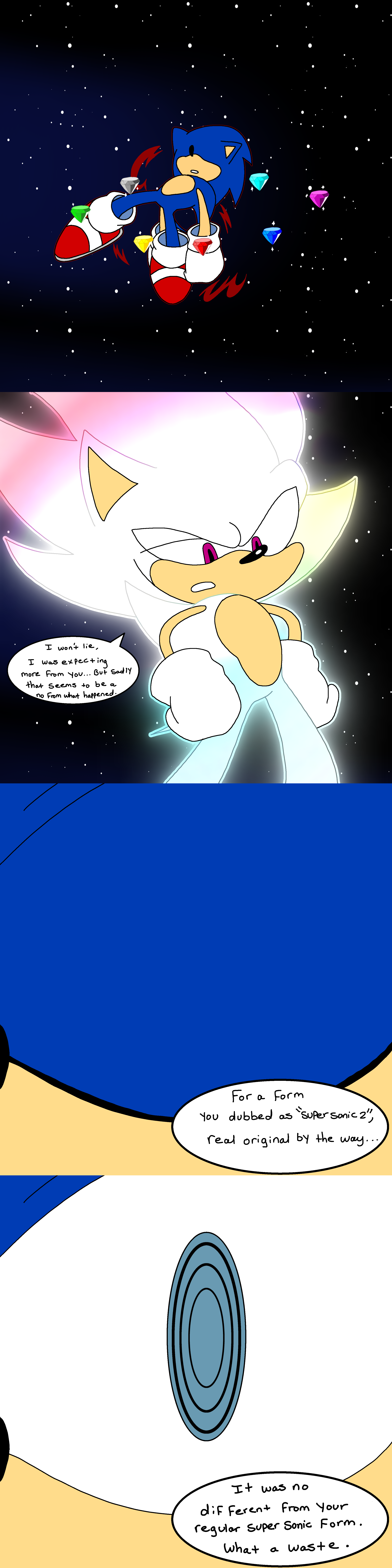 Super Sonic / Hyper Sonic Comparison by Nzar2 on DeviantArt