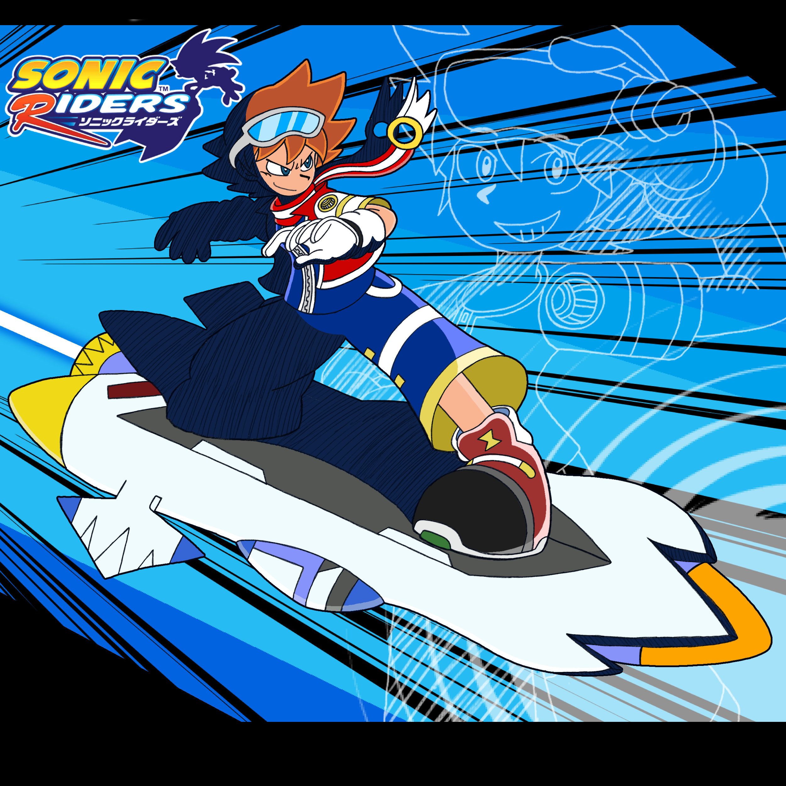Sonic Riders: Christopher and the X Typhoon by Arttoon1 on DeviantArt