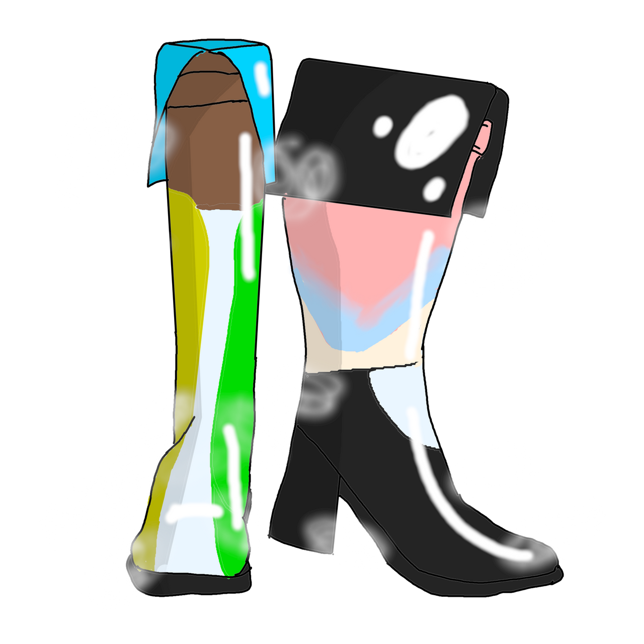 Boot Base Deviantart Boot by LemonnRainnbow on DeviantArt