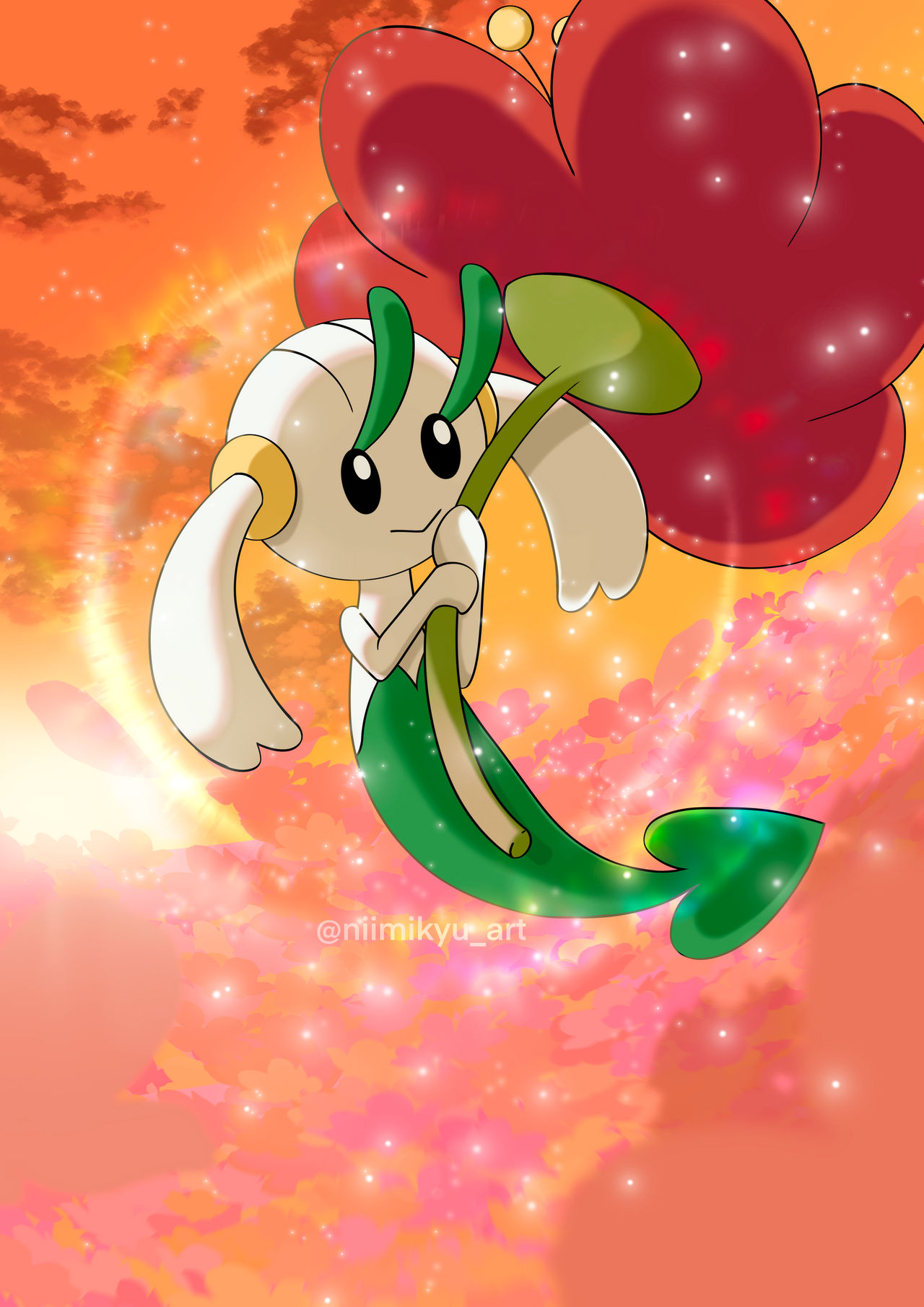 Floett Floette fanart Pokemon by niimikyu on DeviantArt