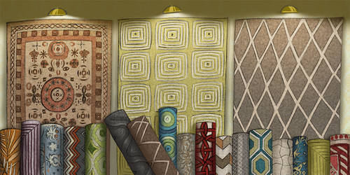 Homewares Illustrations:  Rugs