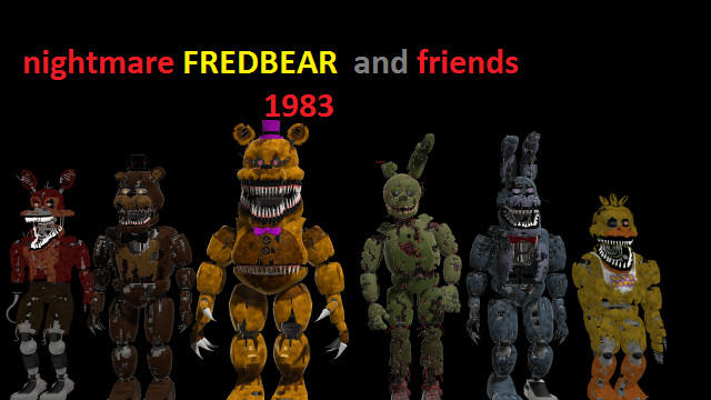 1983/1987 Fredbear in FNaF 4 by RealZBonnieXD on DeviantArt