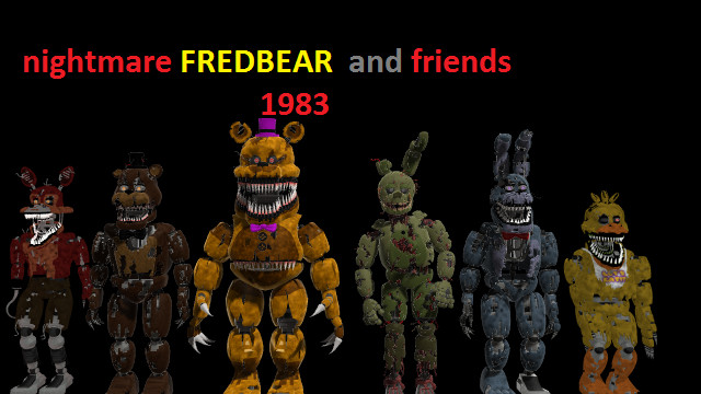 Making Nightmare Fredbear and Nightmare by thatboyoSFM on DeviantArt