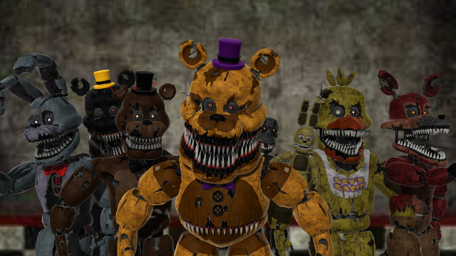 Nightmare Foxy and Nightmare Fredbear Cosplay by brnnightmare on DeviantArt