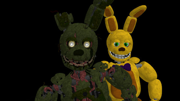 SpringTrap,Bonnie new textures by FOXYANDMANGLEYOUTUBE on DeviantArt