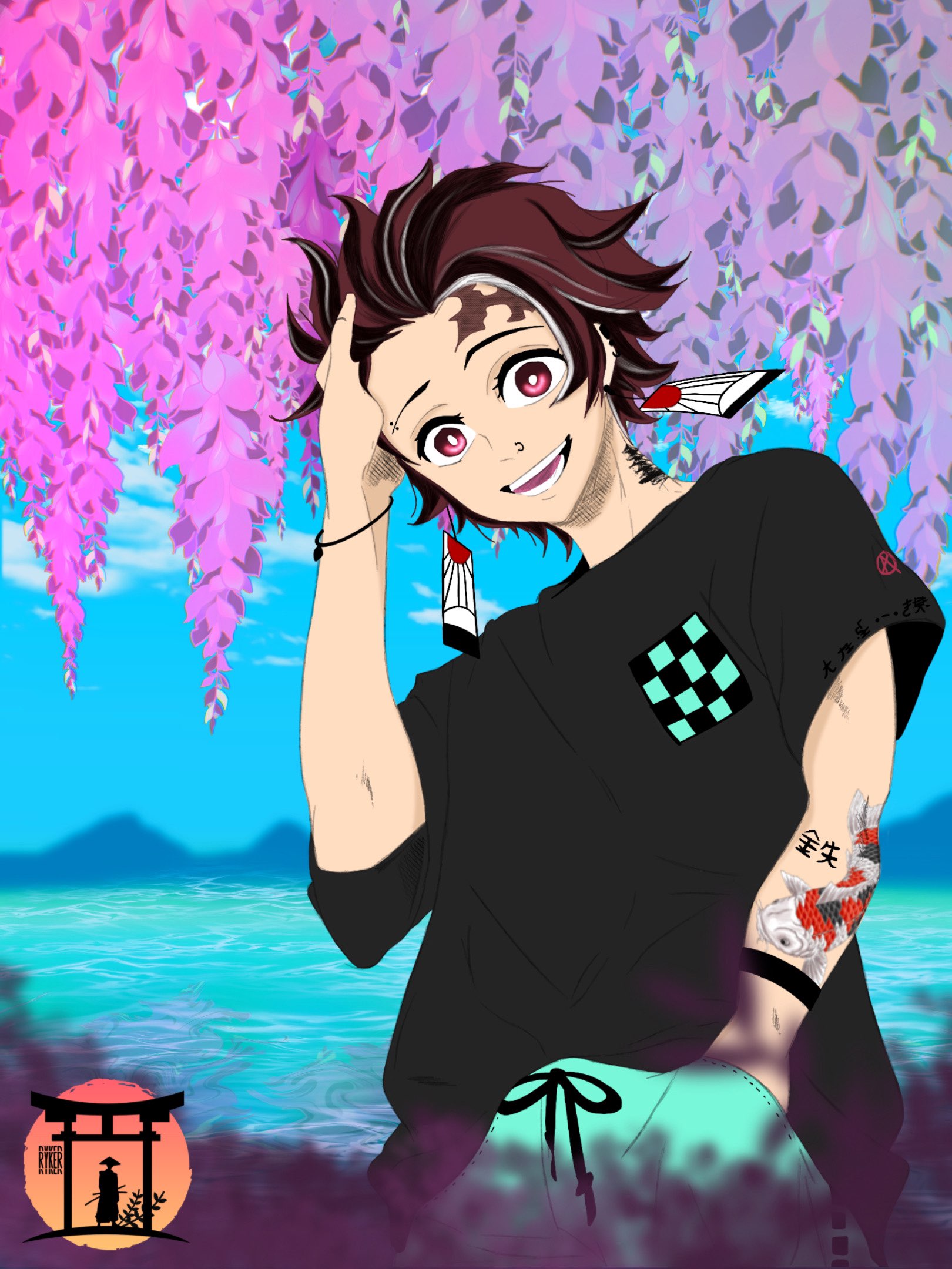 demon slayer, tanjiro, shinobu, edit