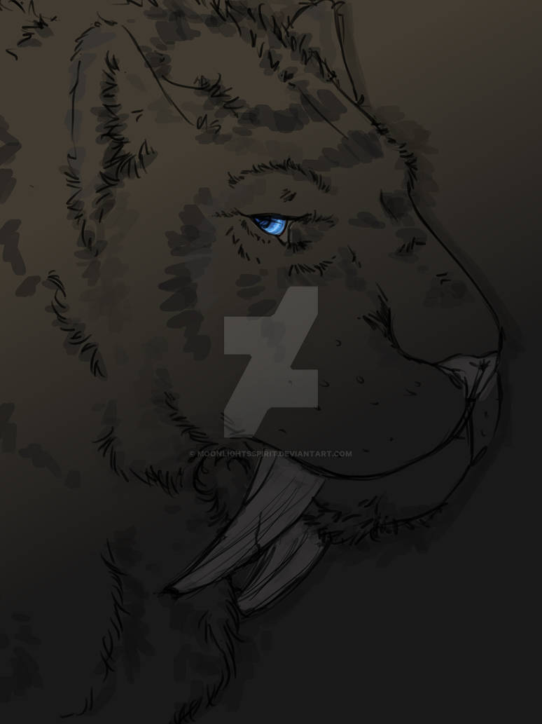 Sabertooth sketch by MoonlightsSpirit on DeviantArt