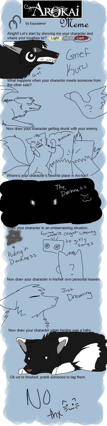 Cause you know, why not? arokai meme by SAgreyfox on DeviantArt