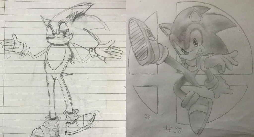 Different Version Drawing Comparison Between Old Drawings And New Drawings 2 by ClassicalKezza on ...