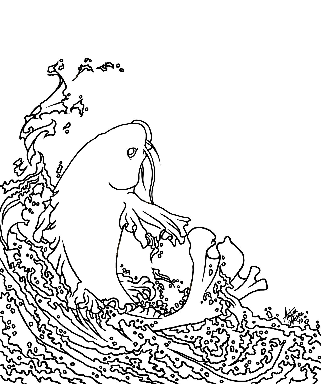 Koi Coloring Page