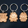 8bit Pokemon Keychains - Charmander/Oak/Ash/Gary