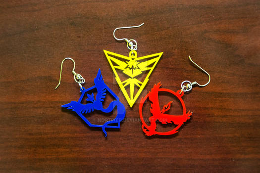 Pokemon Go - Team Valor/Instinct/Mystic Earrings