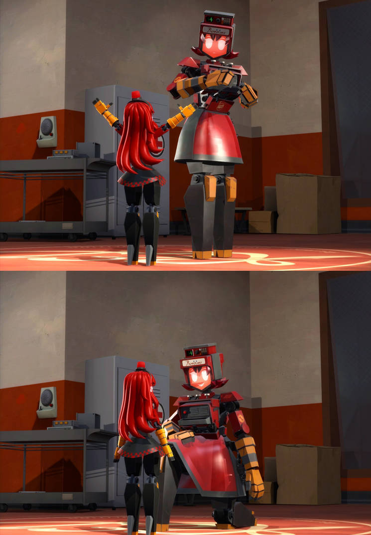 A big hug from a small bot by UserNameHere2003 on DeviantArt