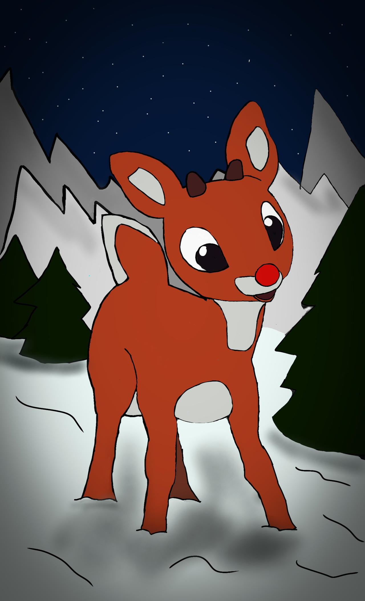 Rudolph the Red-Nosed Reindeer by Fokkusuporukafox on DeviantArt