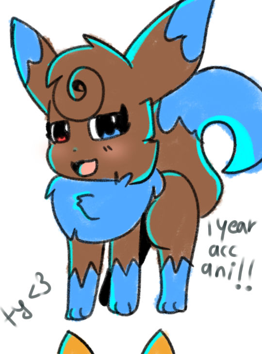 1 year less gooooo by DGEevee on DeviantArt