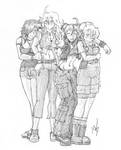 Cheer Girls in College by Tselsebar