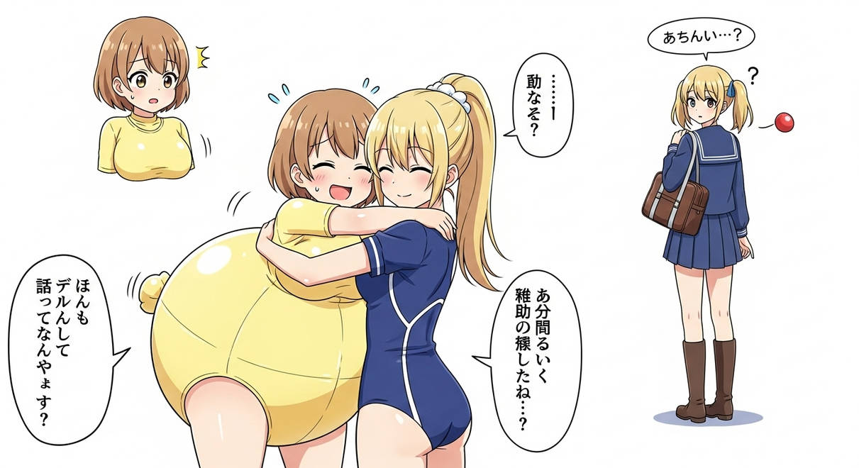 Inflation Characters anime girl leotard inflation ai art 5 by dawson20151 on DeviantArt