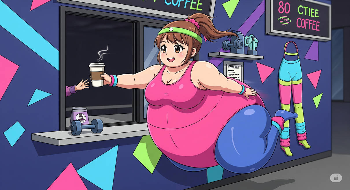 workout 80s coffee stand inflation ai art 69 by dawson20151 on DeviantArt