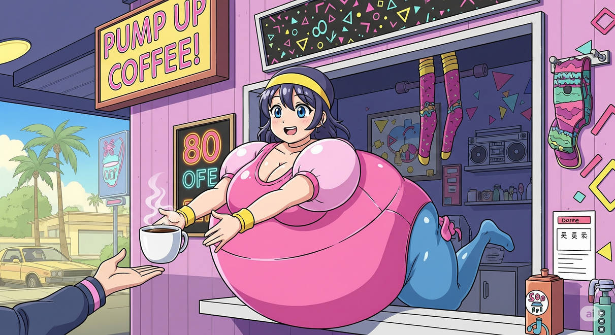 workout 80s coffee stand inflation ai art 80 by dawson20151 on DeviantArt