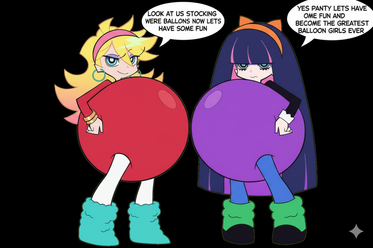 Inflation Edit Deviantart panty and stocking leotard inflation ai edit 60 by dawson20151 on ...