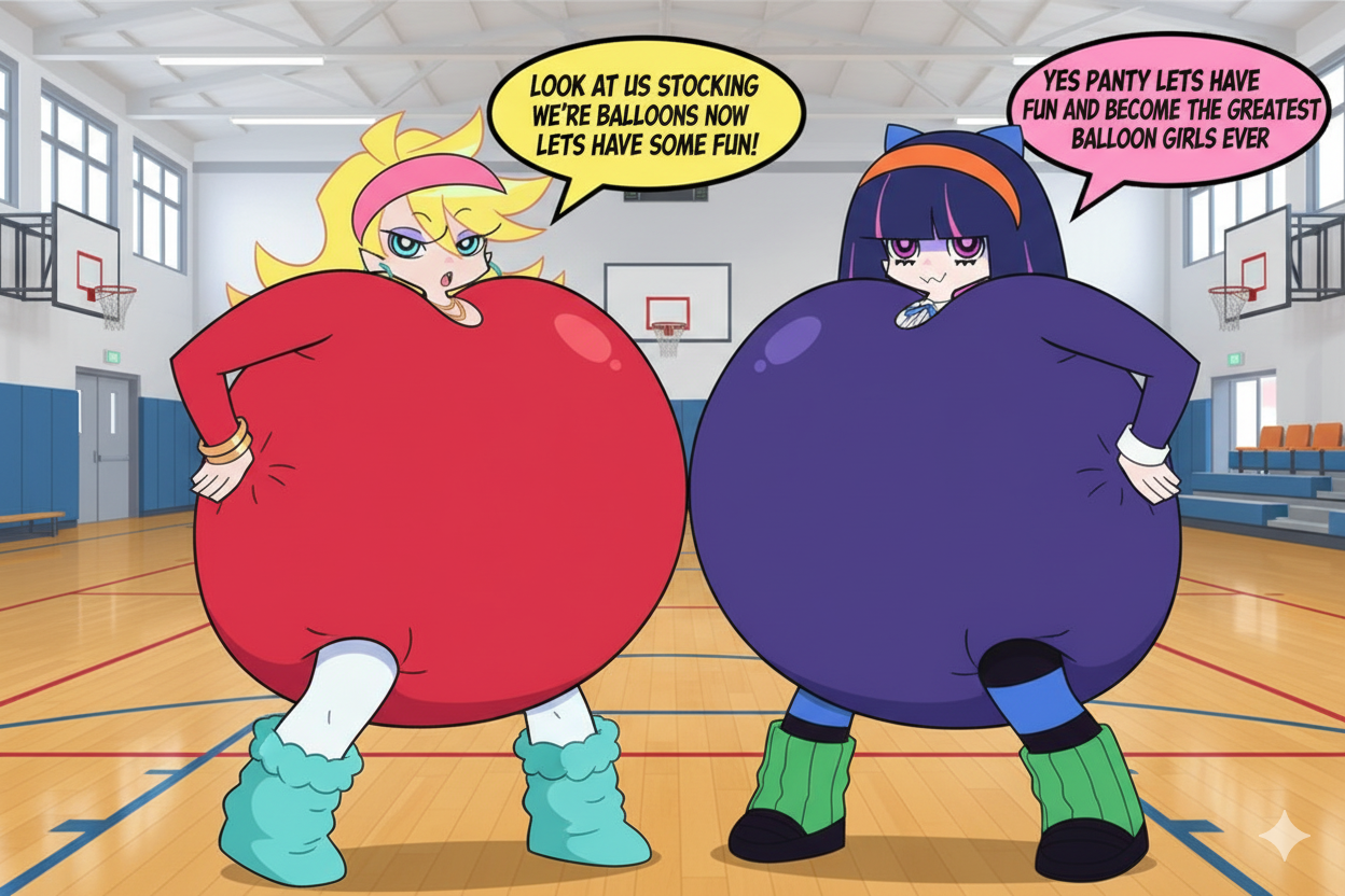 Inflation Edit Deviantart panty and stocking leotard inflation ai edit 87 by dawson20151 on ...