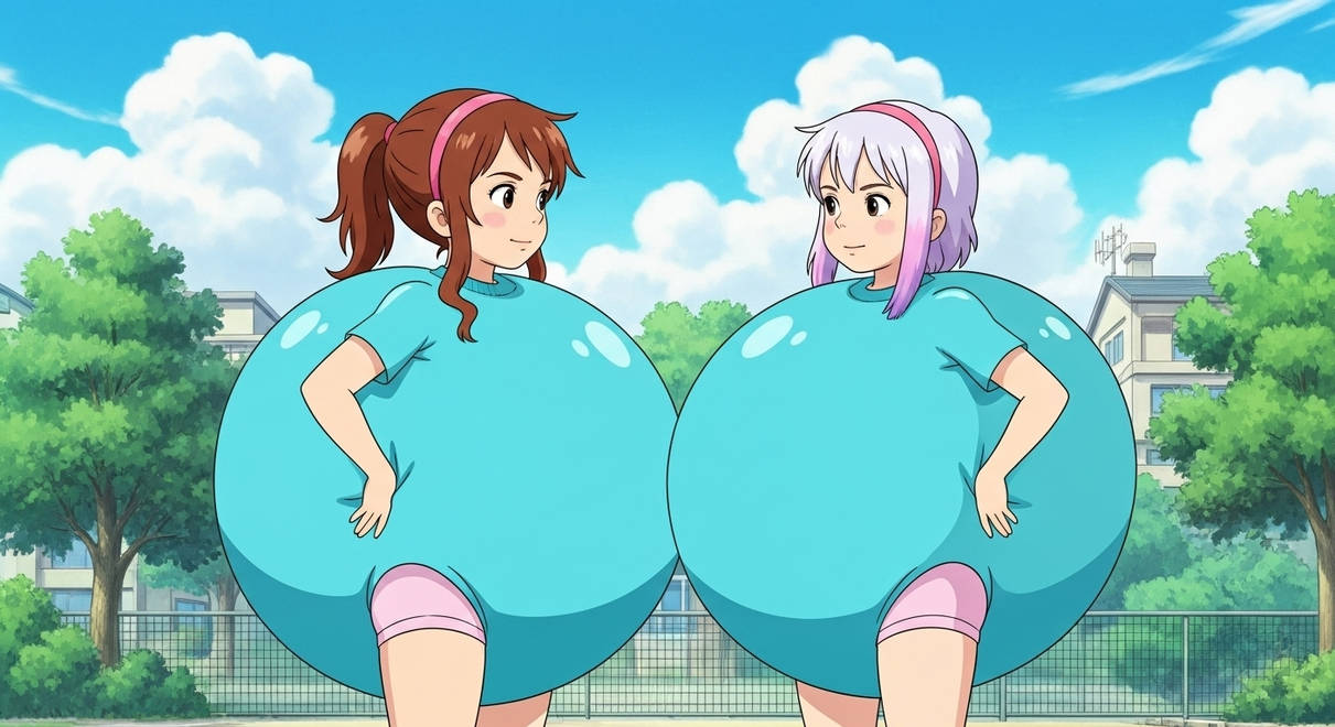 Inflation Edit Deviantart kanna and rikko inflation suit ai edit 13 by dawson20151 on DeviantArt