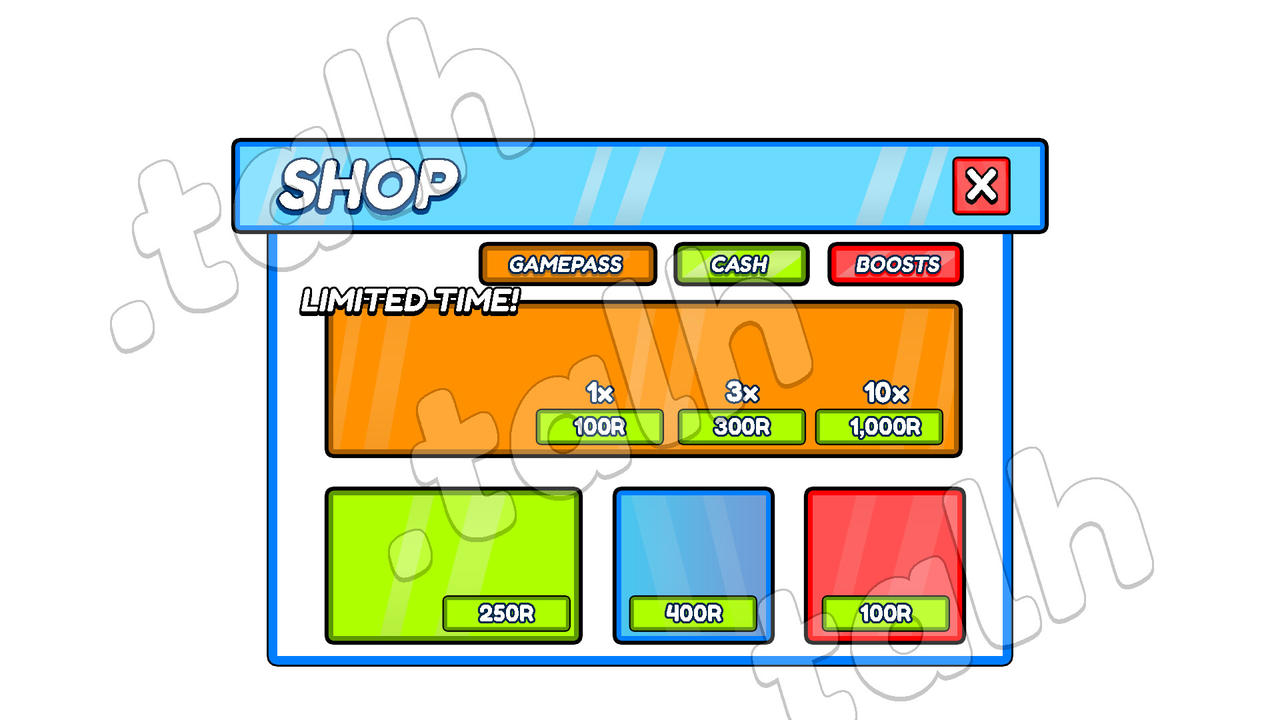 Roblox SHOP UI by talhdevs on DeviantArt