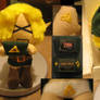 Link Plushie playing DS