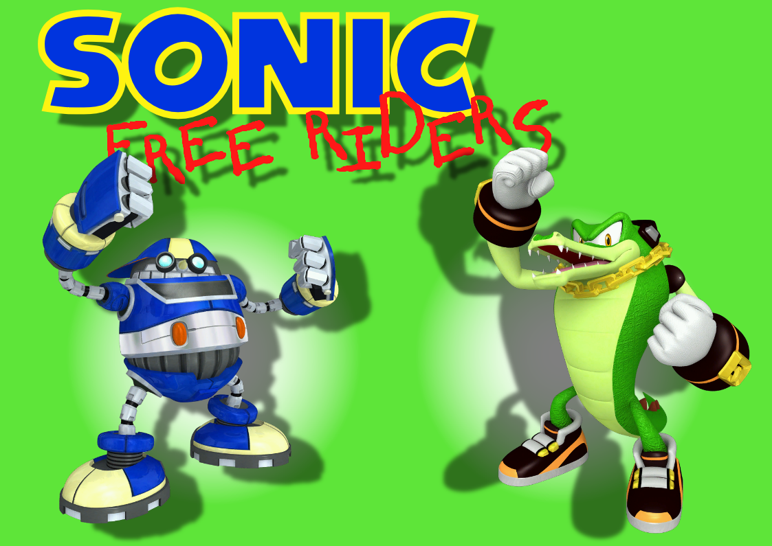 Sonic Free Riders - Vector and E-10000B -Wallpaper by BingotheCat on ...
